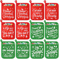 12 Pcs Red Green Pot Holders with Pockets Oven Mitts D3945
