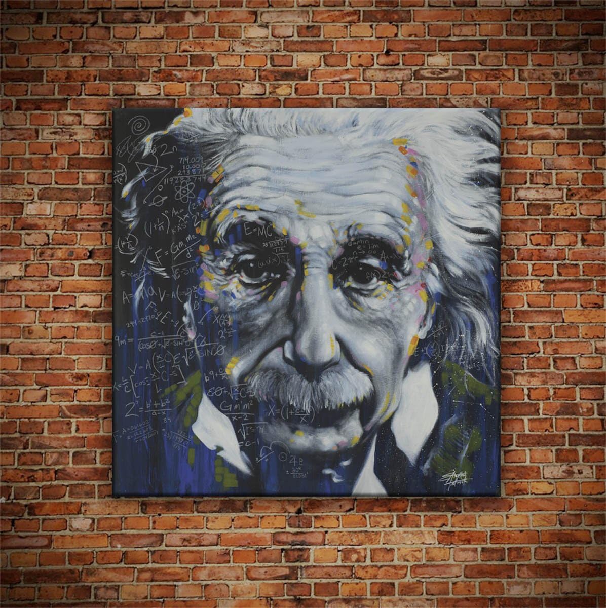 Einstein Canvas 24x24 Wall Art F968