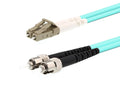 50m Multimode Duplex Fiber Optic Patch Cable OM3 Aqua W3076