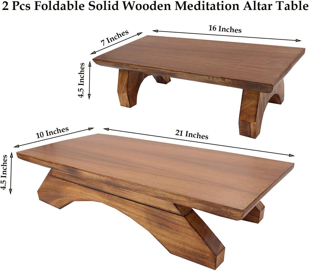 Solid Wood Hand Carved Meditation Table N545