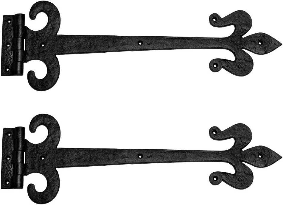 Black Wrought Iron Door Strap Hinge 18 Long Pack of 4 N87049
