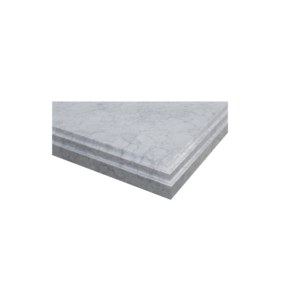 White Carrara Countertop 24 inch Single Hole with Rectangle Sink P357840