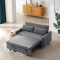 Light Blue 2 Seat Convertible Sofa Bed with USB Ports T69373