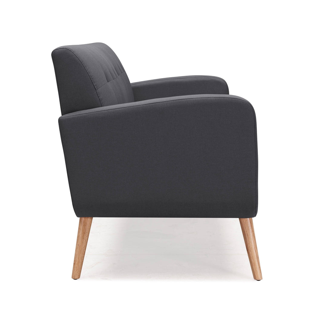 Charcoal Linen Armless Sofa E557