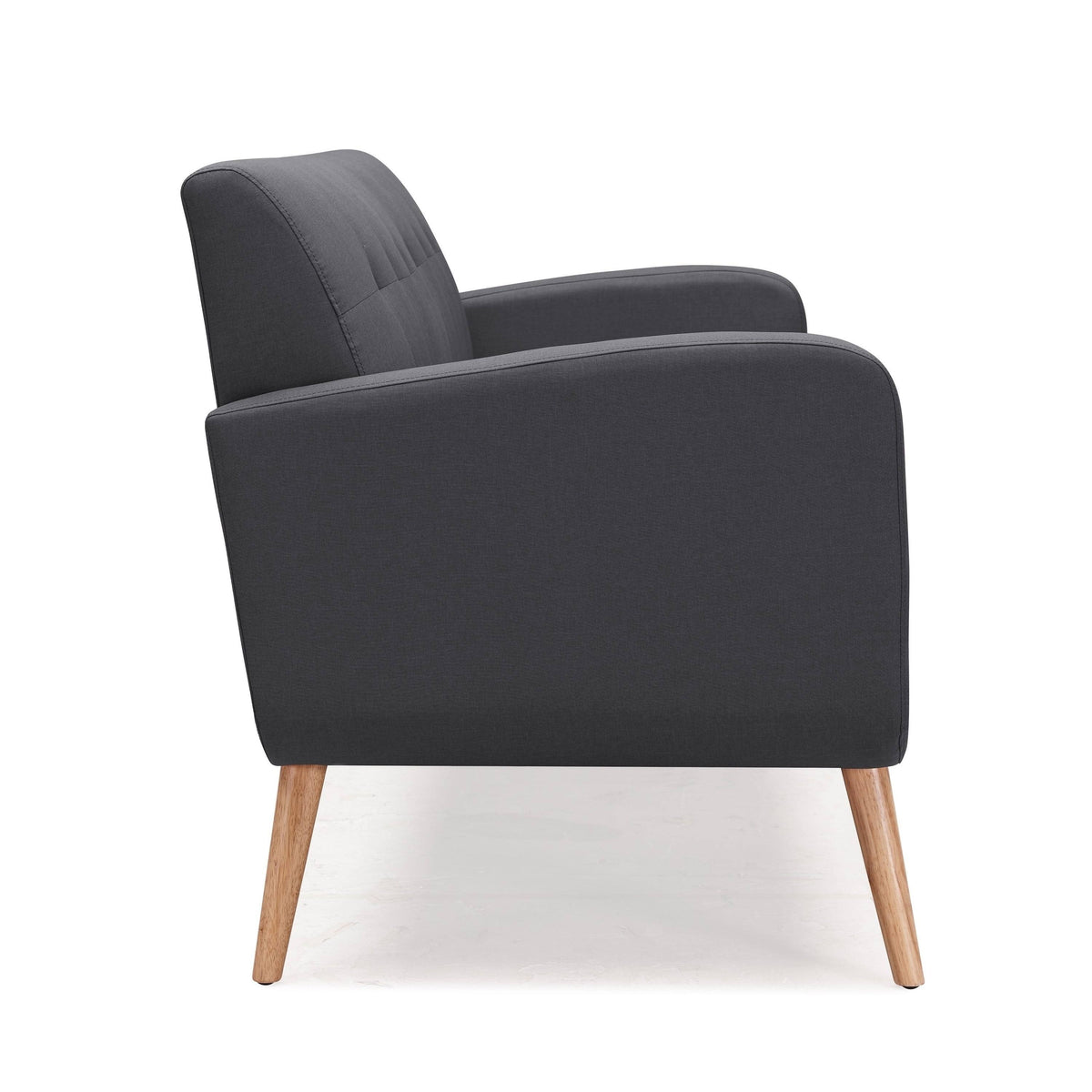 Charcoal Linen Armless Sofa E557