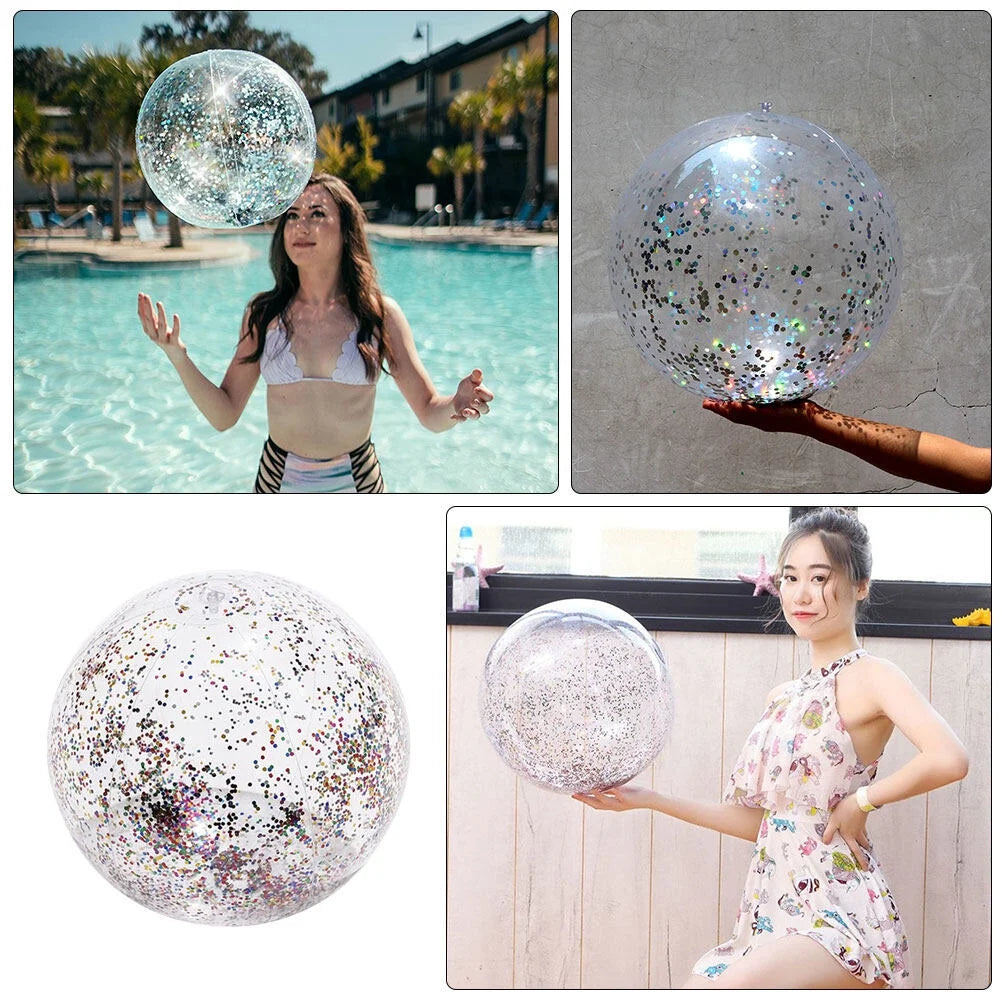 Transparent PVC Inflatable Beach Ball F68083