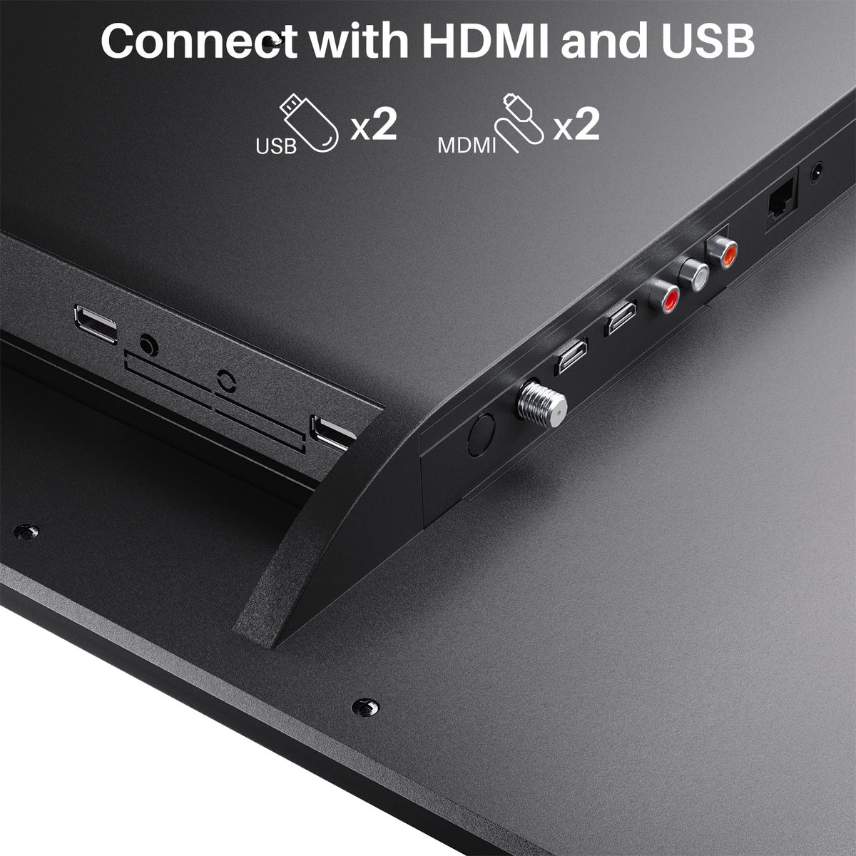 32 Smart RV TV with DVD Player 1080P FHD Android TV E906