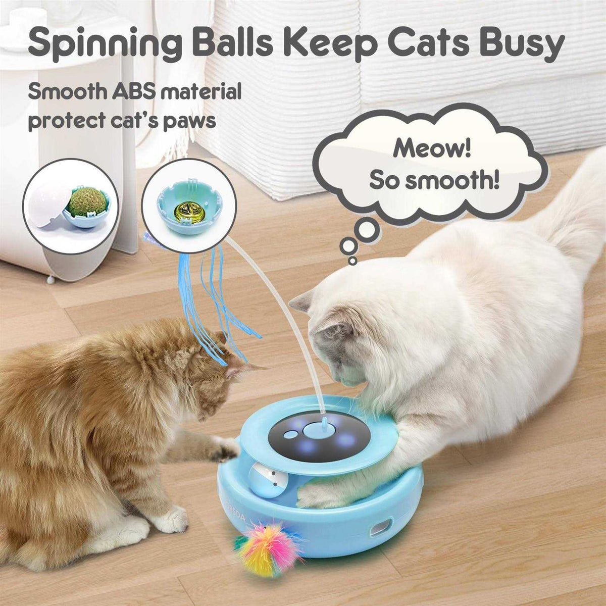 3-in-1 Rechargeable Interactive Cat Toys Z94388