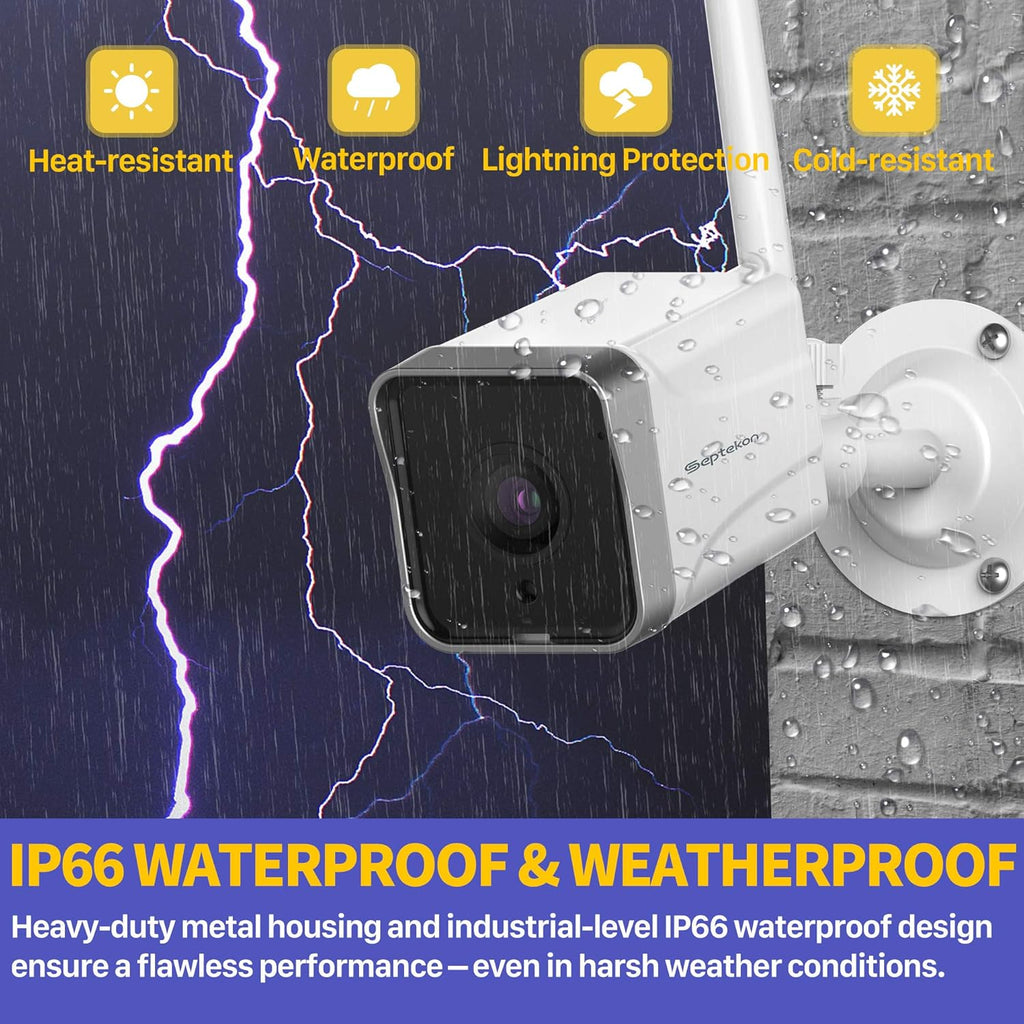 1080P WiFi Outdoor Security Camera (2 Pack) with Night Vision E23419