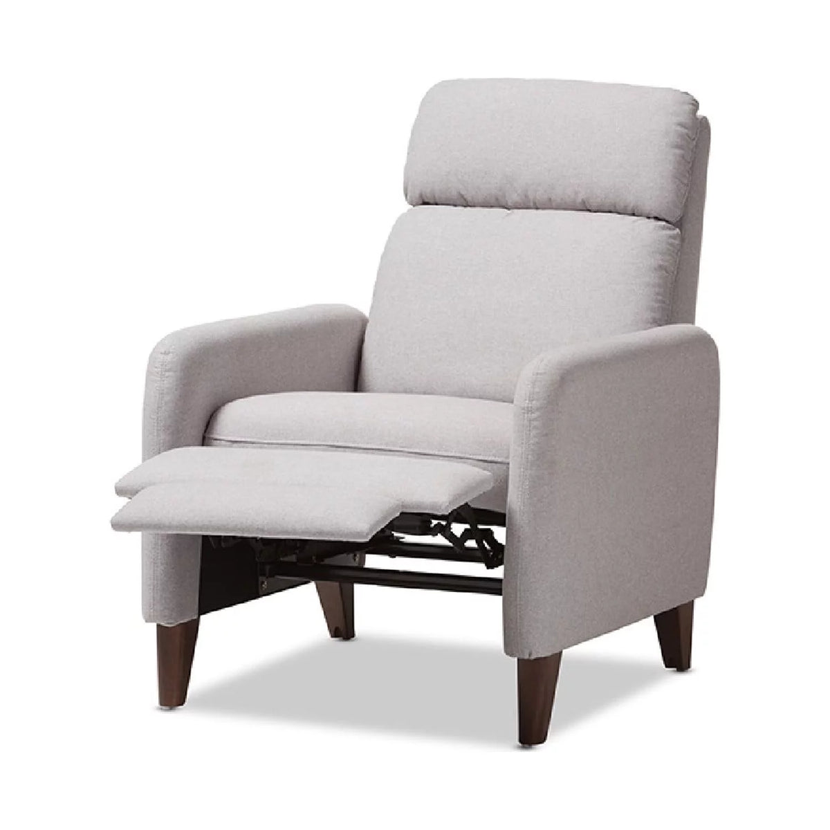 Light Grey Fabric Upholstered Lounge Chair K4833