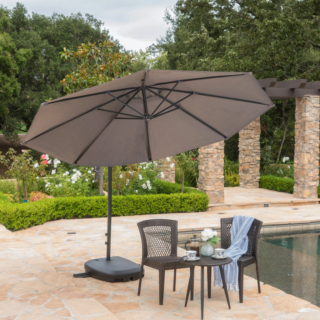 Canopy with Aluminum Pole and Dark Grey Plastic Base E5353