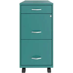 Mobile Letter Size Three Drawer File Cabinet H109