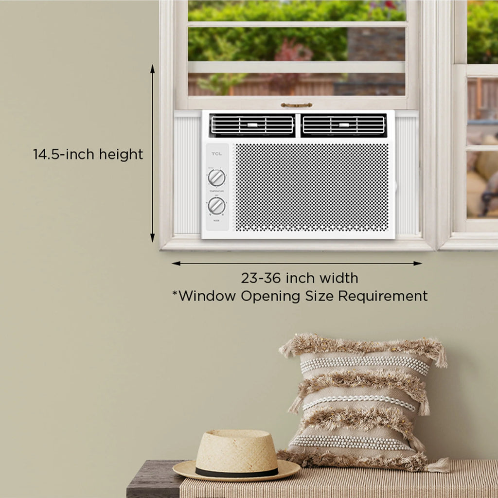 5,000 BTU Mechanical Window Air Conditioner, White B81579