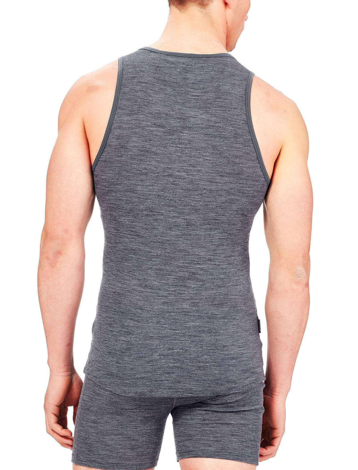 Men's Anatomica Rib Tank Gritstone Heather R2091