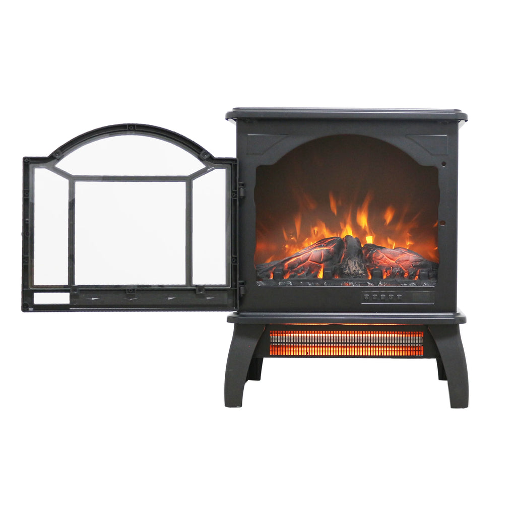 18" Electric Fireplace Stove with Remote Control I469501