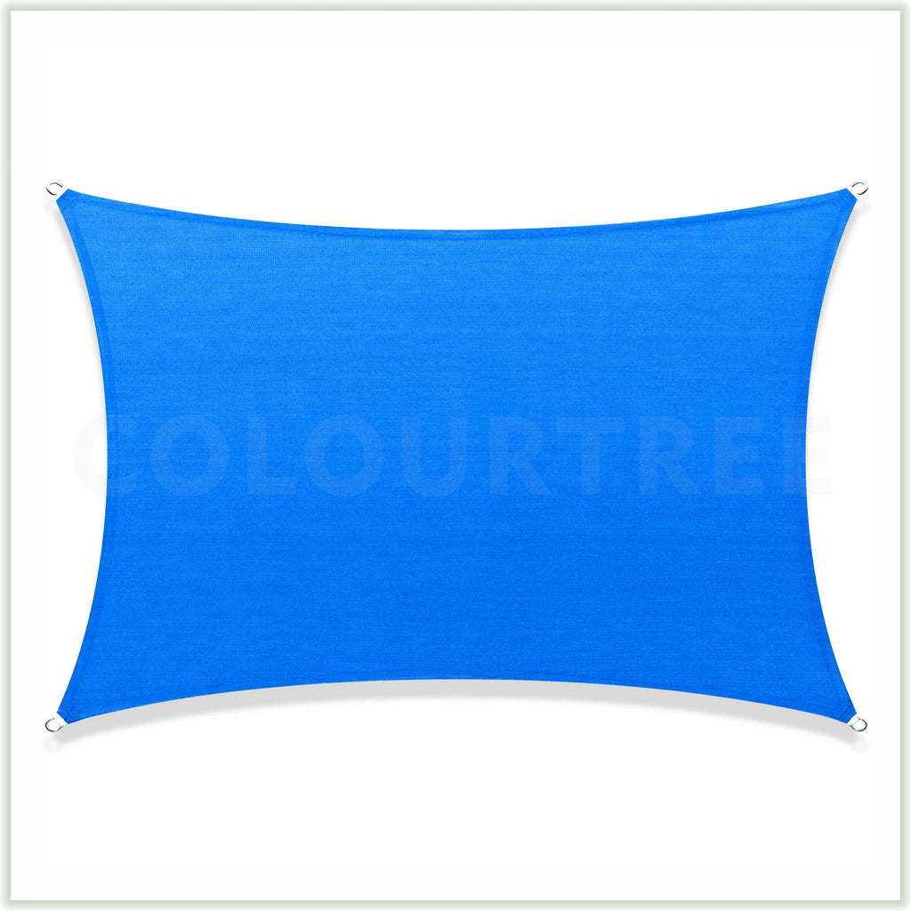 Blue 12' x 12' Square Sun Shade Sail Canopy Mesh Fabric O280162