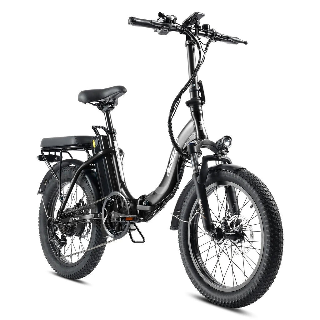 Folding Electric Bike 750W 20 inch Fat Tire 13Ah Black J3299