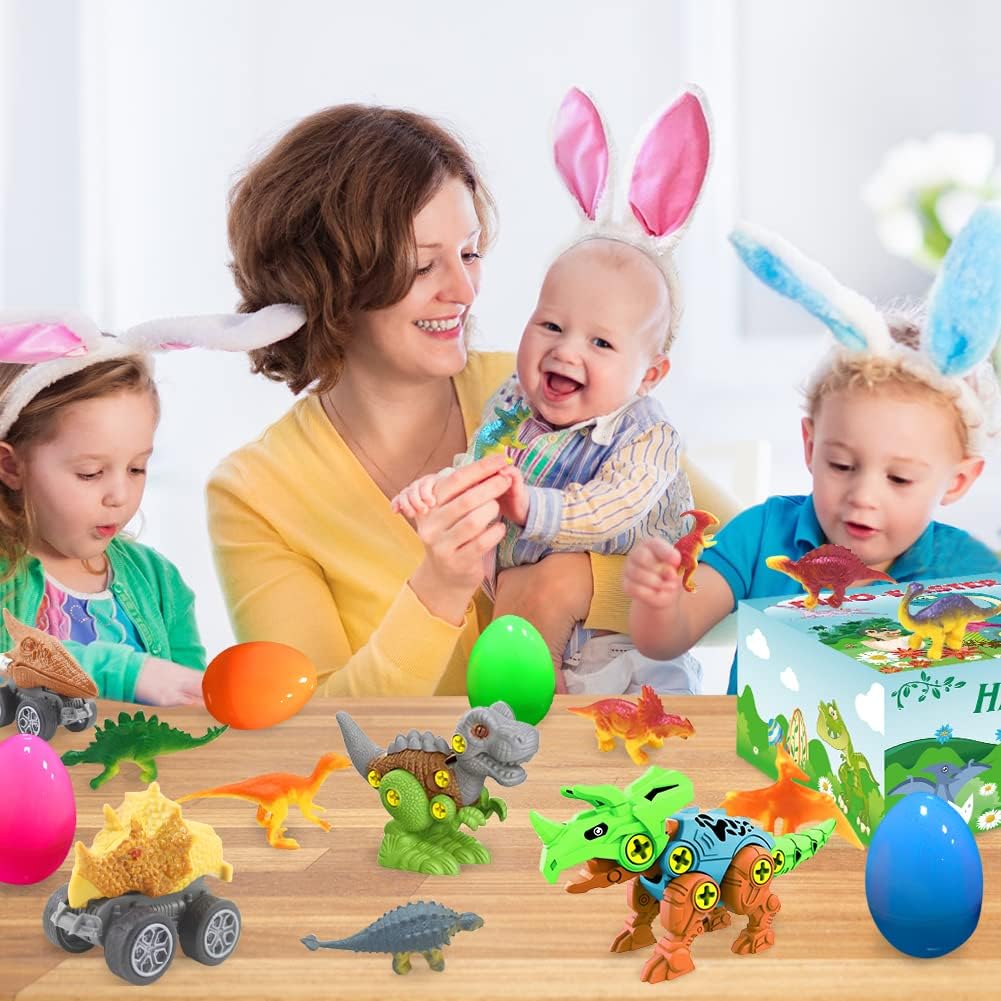 9 Pack Easter Basket Stuffers with Dinosaur Toys M995842