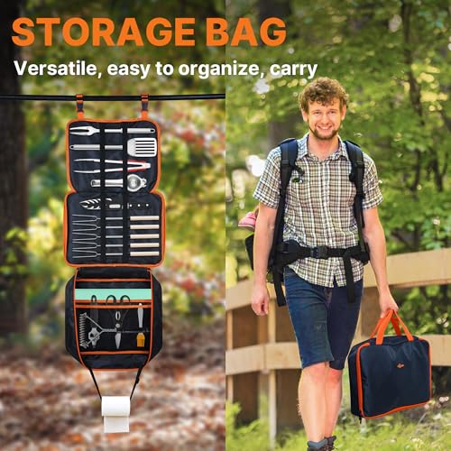 Camping Cooking Utensil Set with Organizer Case S472683