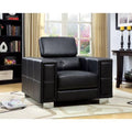 Black Leatherette Arm Chair U49411