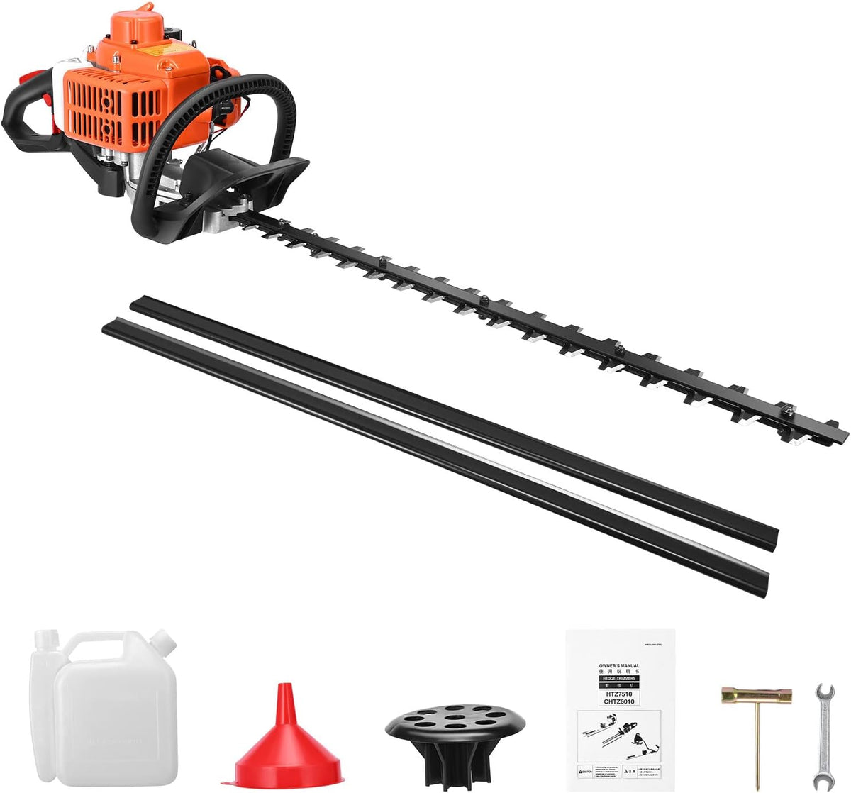 23.6cc Gas Hedge Trimmer 24" 2 Cycle Recoil Gasoline Trim Blade X2375