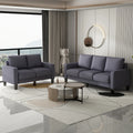 Dark Grey Fabric 2+3 Seat Sofa V2901