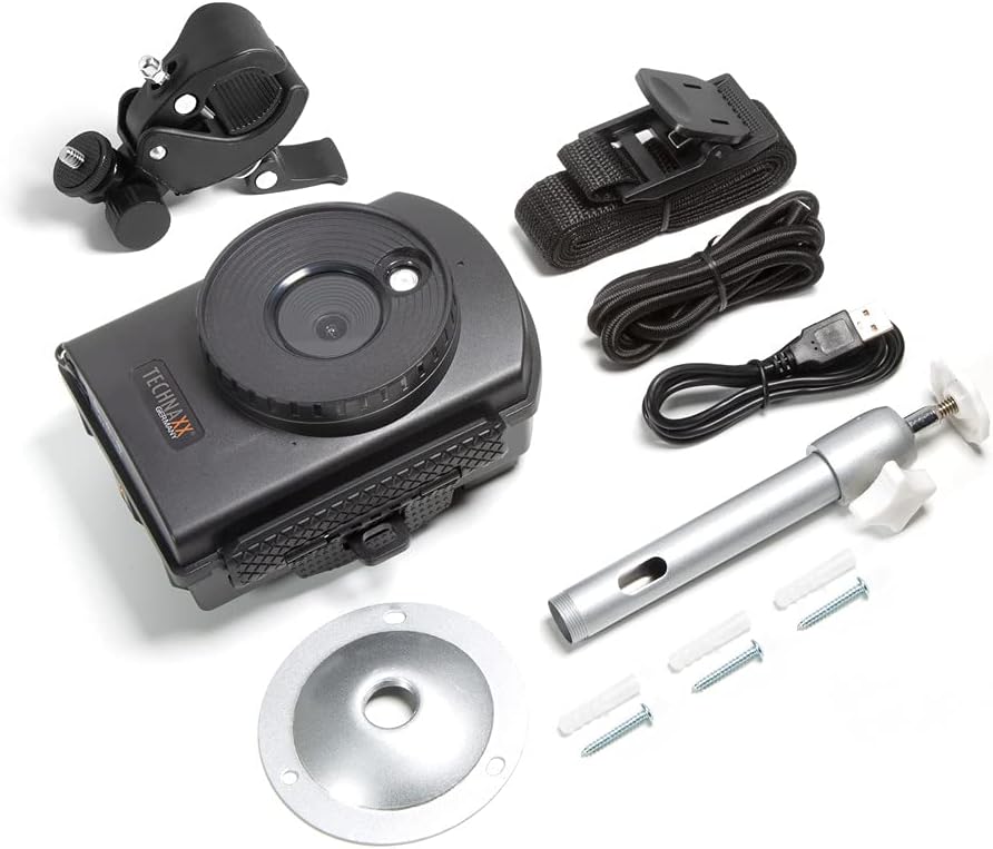 Black Time Lapse Camera with Built-in Microphone & Speaker S5484