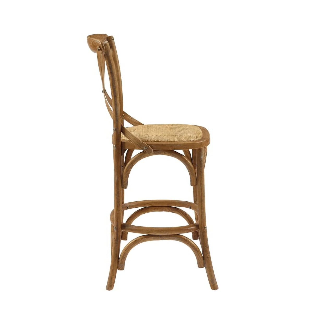 24" Gray Wash Wood Counter Stool X83362