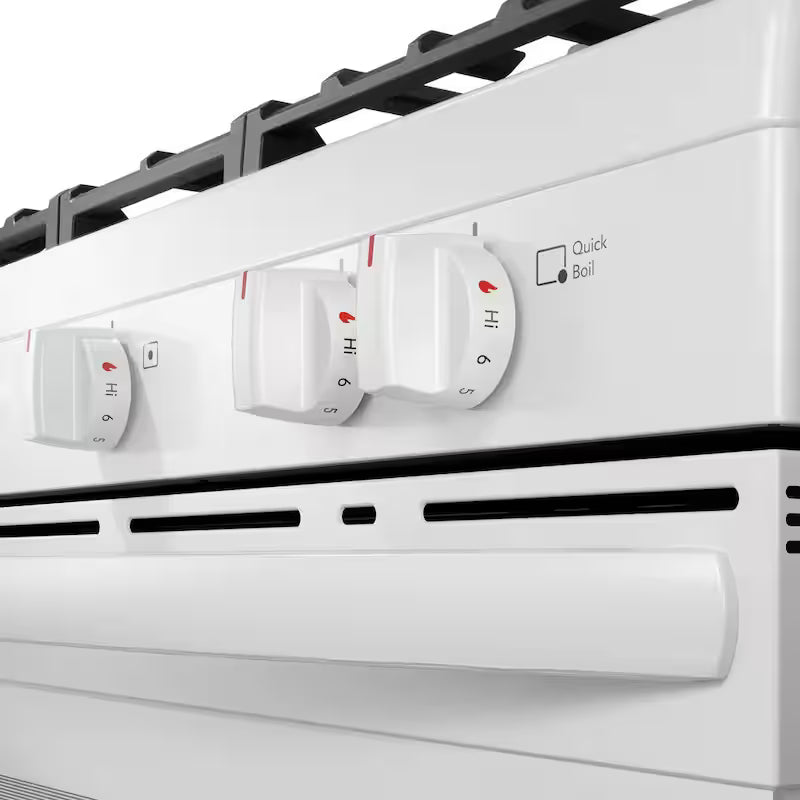 5 Burner Freestanding Gas Range in White R91774
