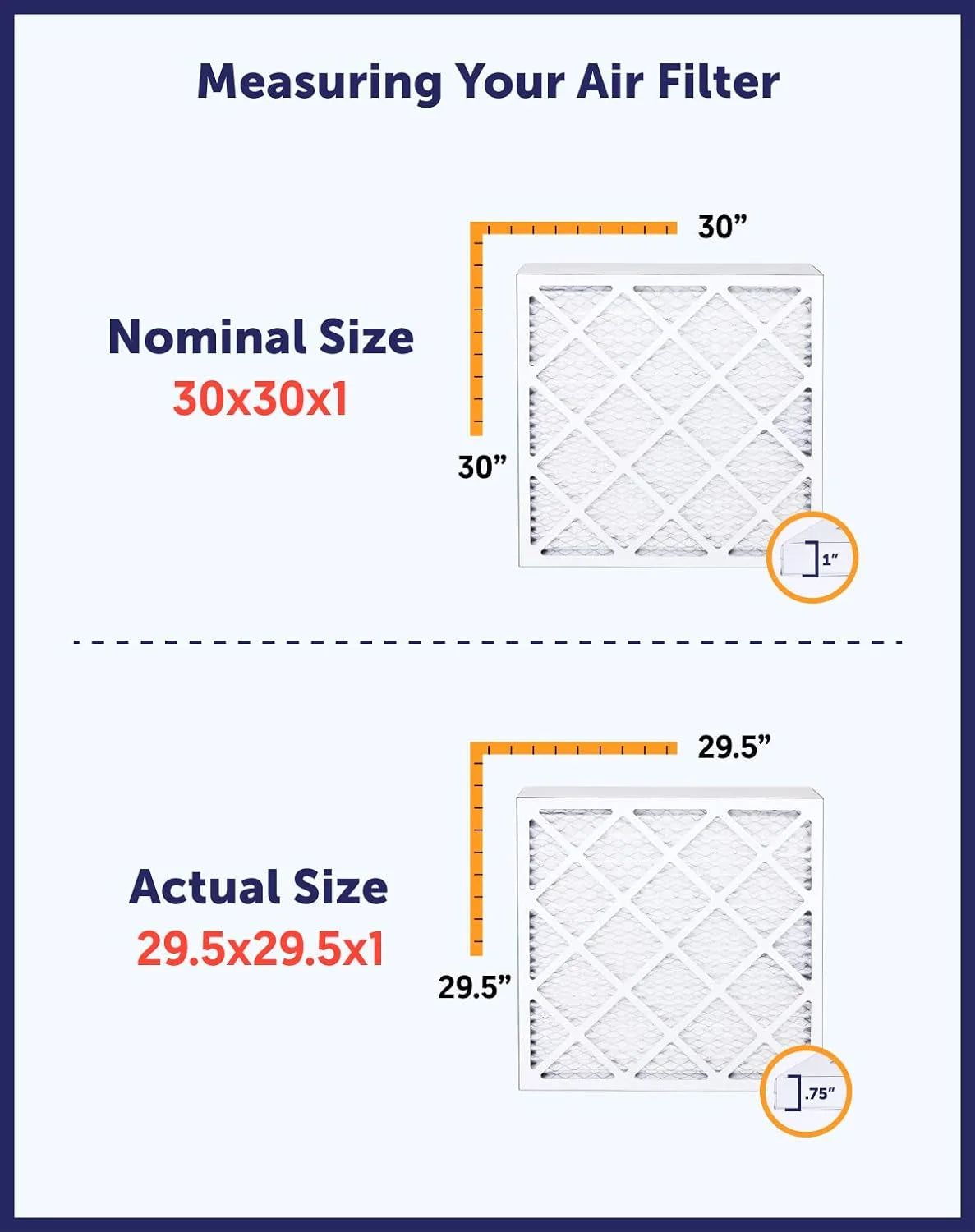 35x66x1 MERV 8 Pleated HVAC Air Filter 4-Pack N4128