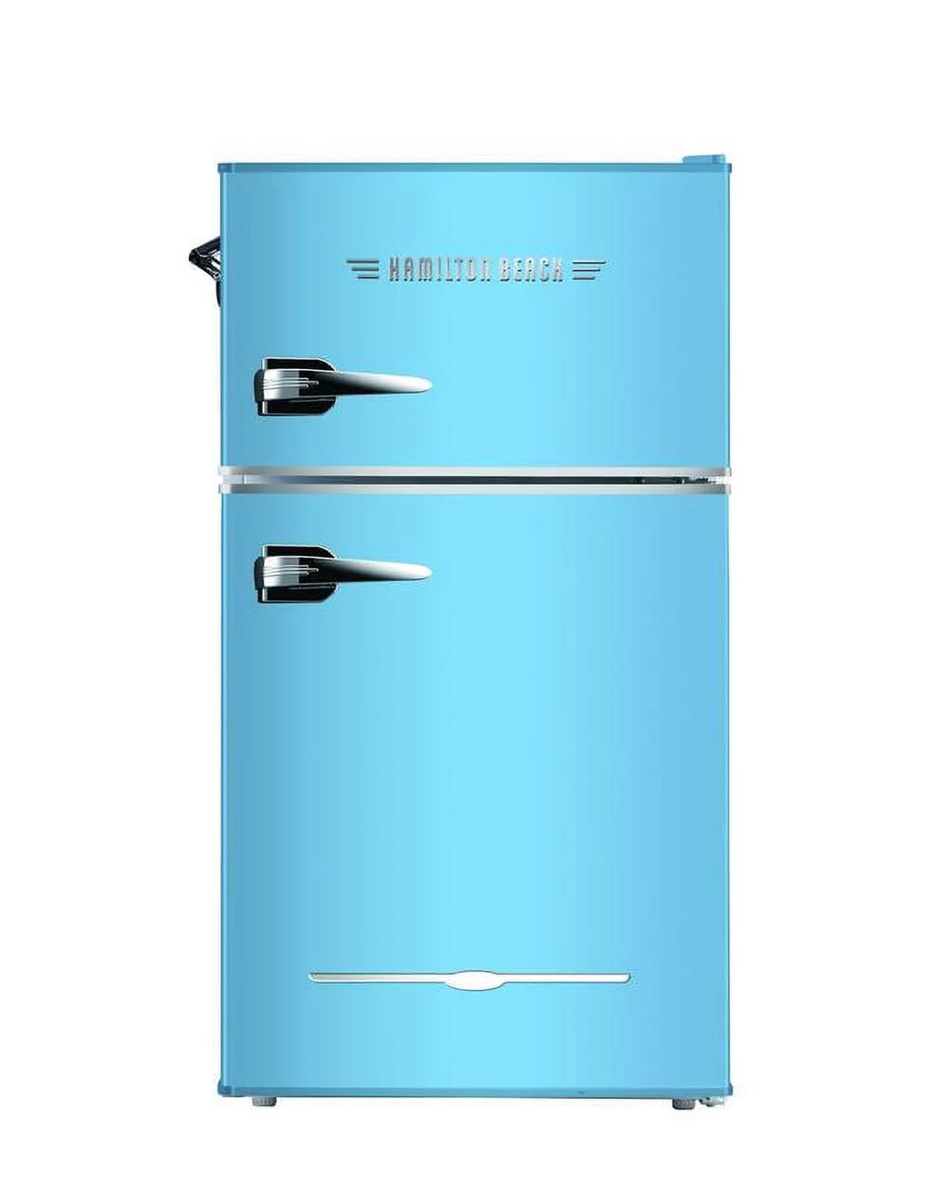 3.1 Cu Ft 2 Door Retro Bar Refrigerator with Bottle Opener, Blue S43898
