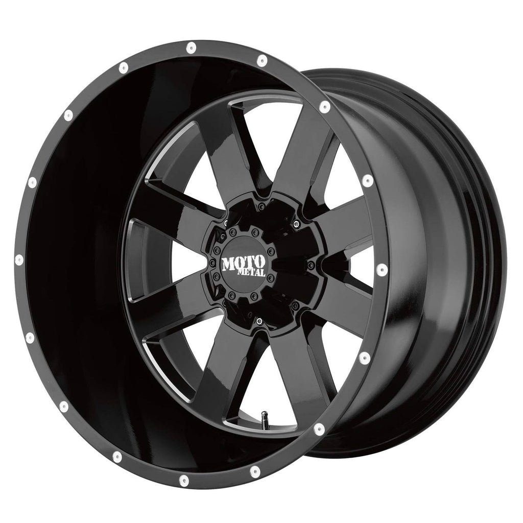 Black Milled 22x14 8x170 Wheel I262023