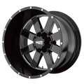Black Milled 22x14 8x170 Wheel I262023