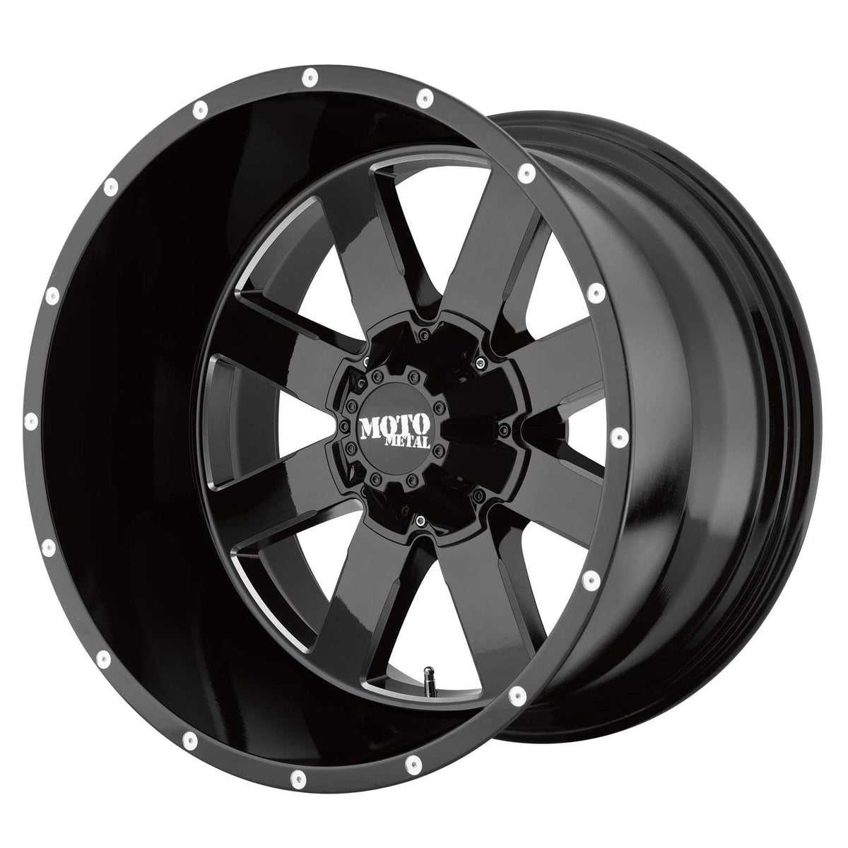 Black Milled 22x14 8x170 Wheel I262023