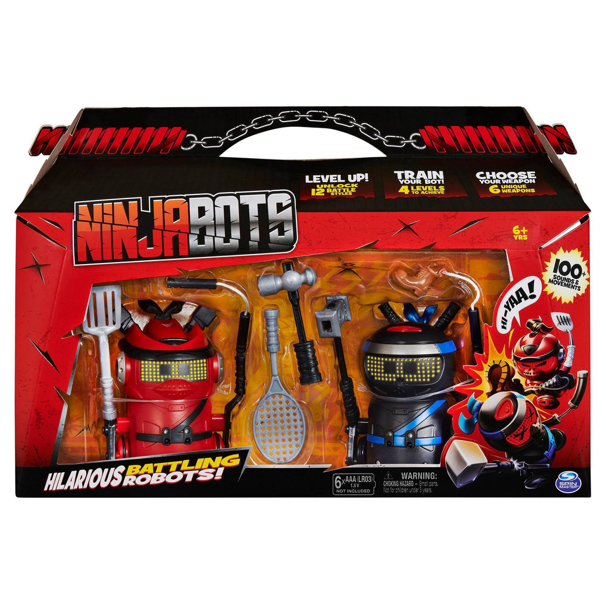 2-Pack Battling Robots with 6 Weapons J4685