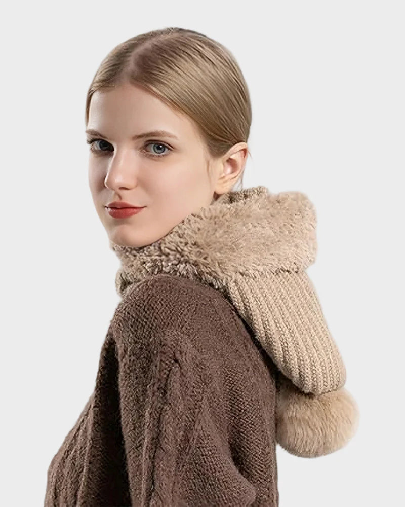 Warm Knit Beanie with Pom Pom K85746