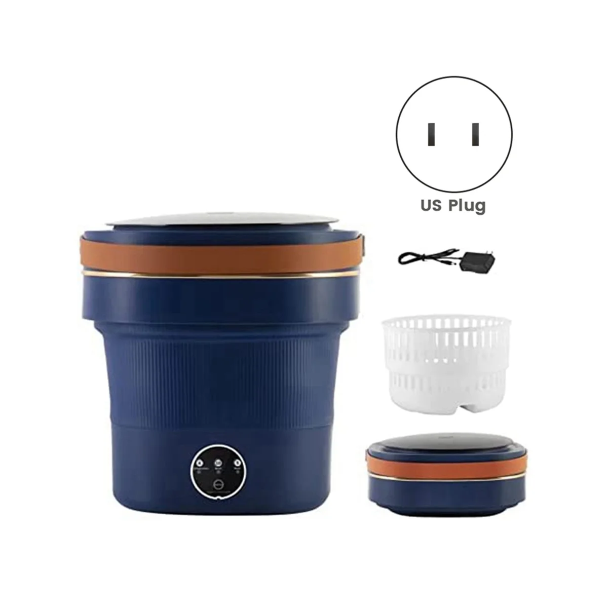 8.5L Foldable Mini Washing Machine with Drainer Basket G374