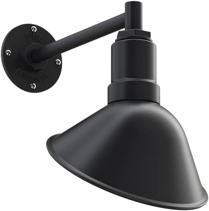Galvanized Exterior 9 inch Dome 11 inch Gooseneck Store Sign Light W85317