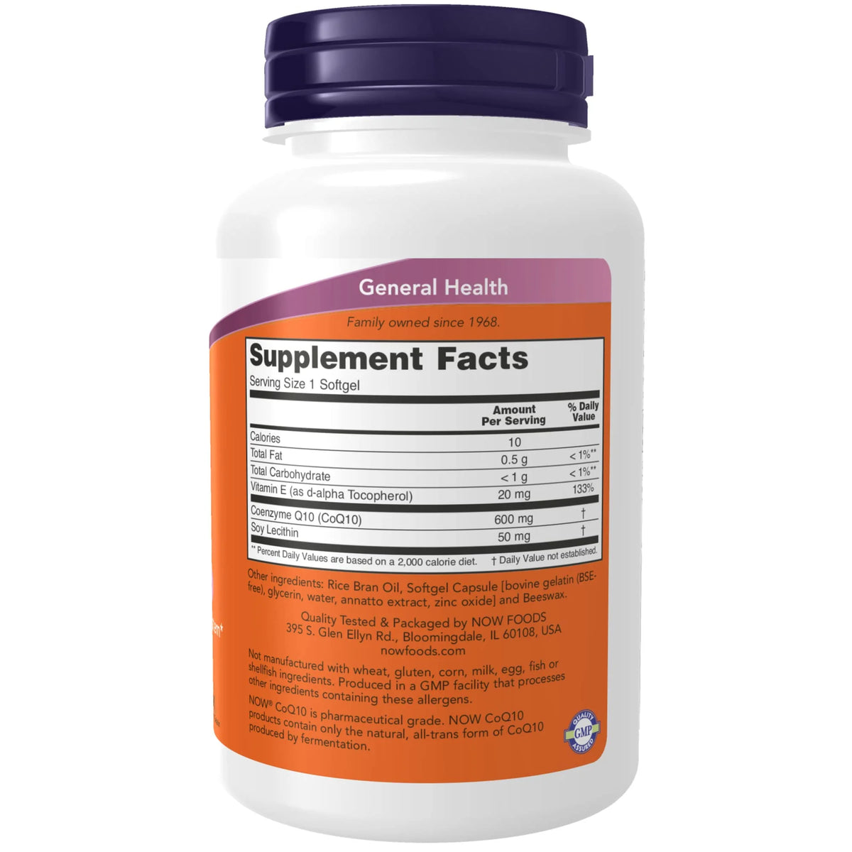 Coq10 600 Mg With Vitamin E & Lecithin, 60 Softgels B85795