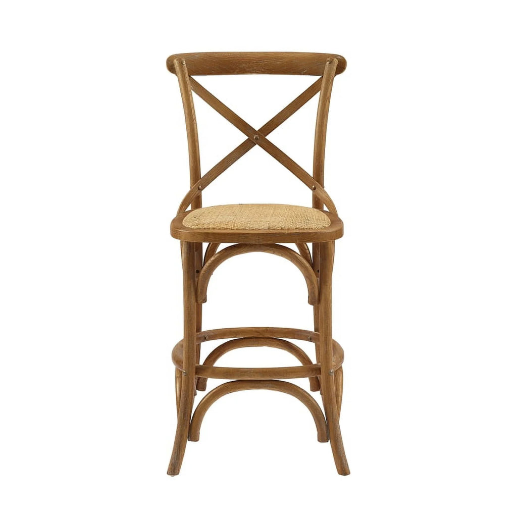 24" Gray Wash Wood Counter Stool X83362