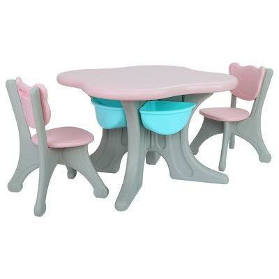 Pink Kids Play Table and Chair Set X192362