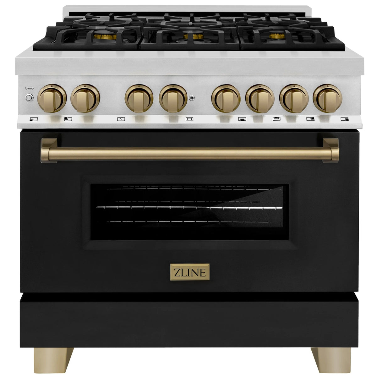 36 4.6 cu. ft. Dual Fuel Range with Black Matte Door L644