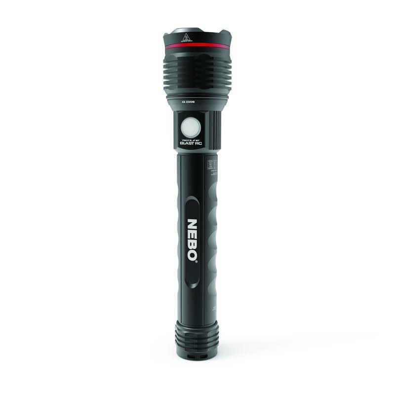 Black LED Rechargeable Flashlight J71775