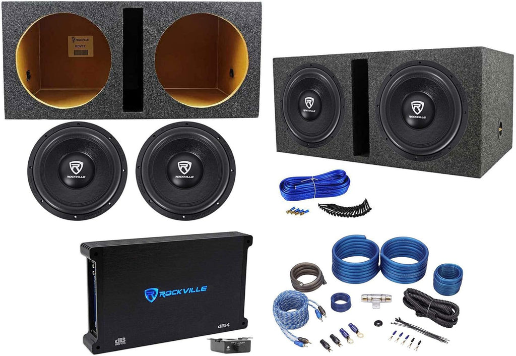 12" 4800w Subwoofers with Vented Box and Mono Amplifier B619617