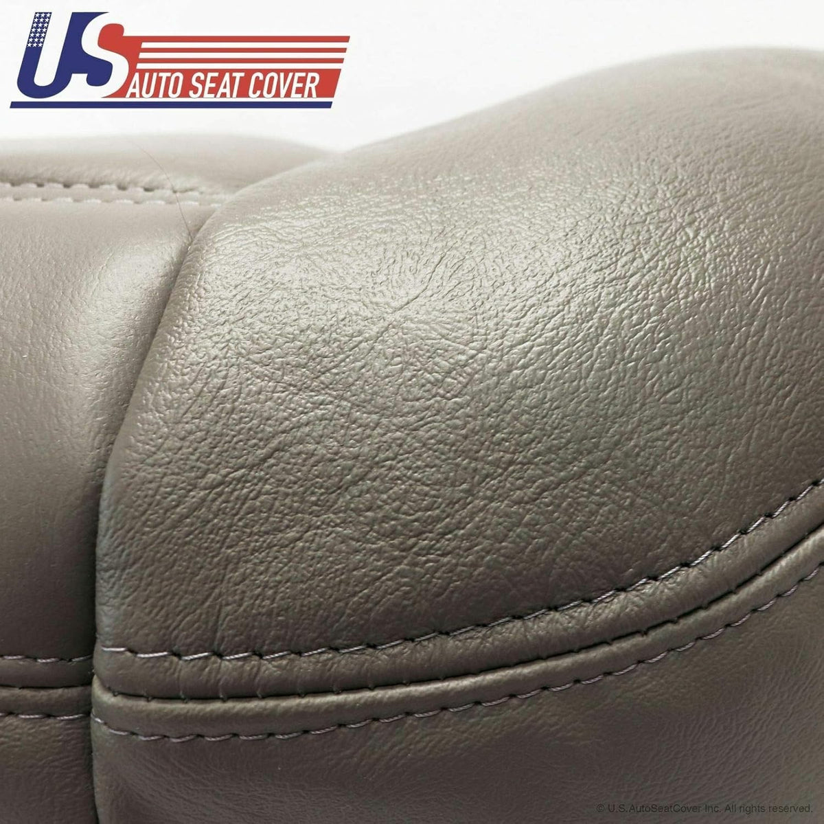 Gray Synthetic Leather Seat Cover Pack of 2 T246