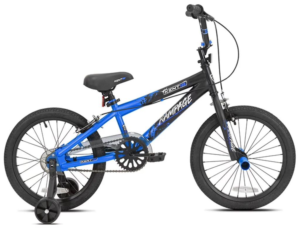 18 in. White and Black Bike W971