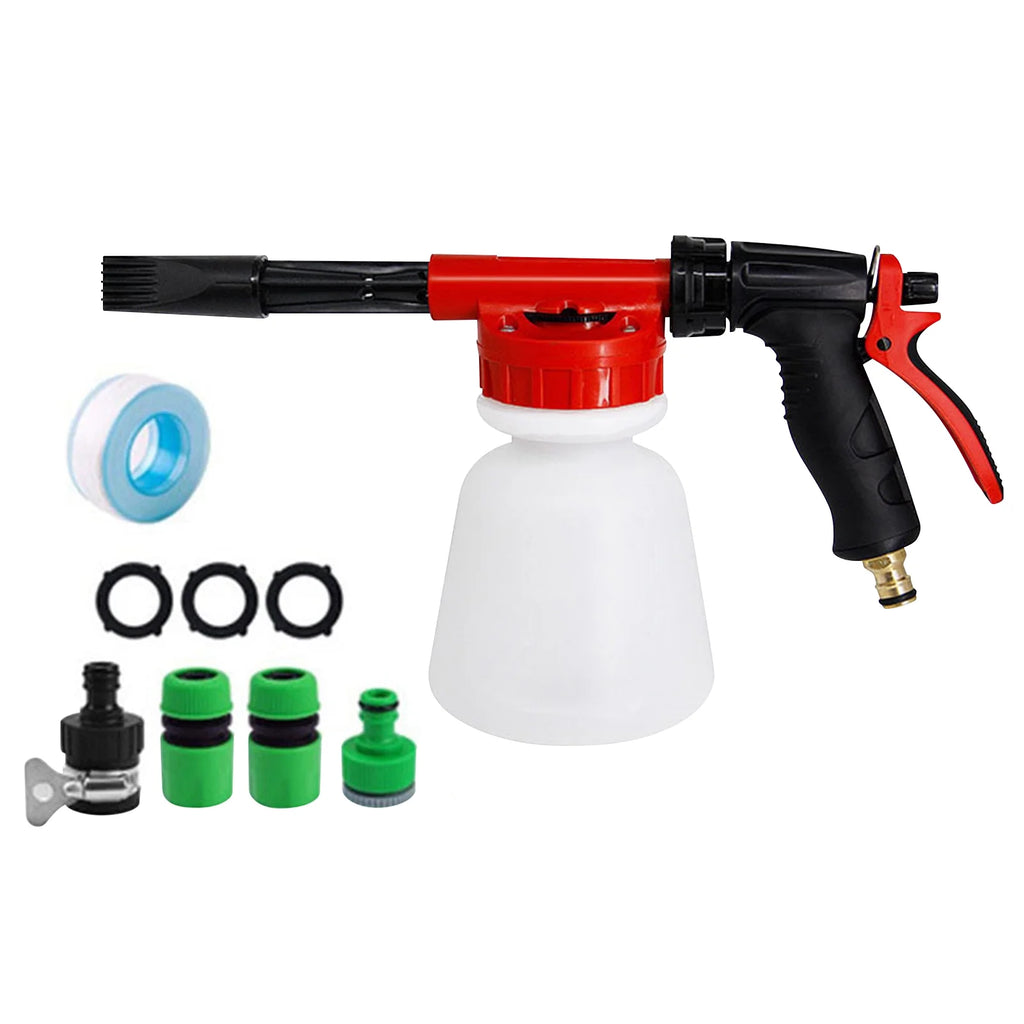 Foam Sprayer Nozzle Kit with 1 Liter Bottle Universal Connectors I530
