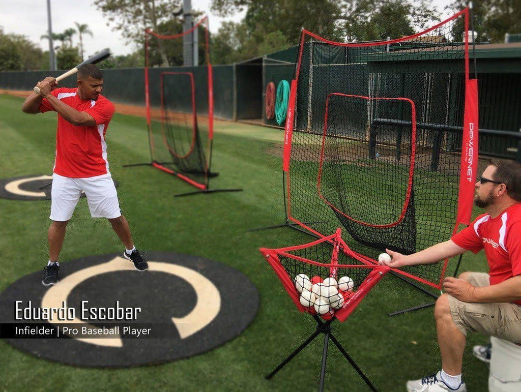 7x7 Practice Net Bundle with Strike Zone Ball Caddy and 3 Training Balls S1265