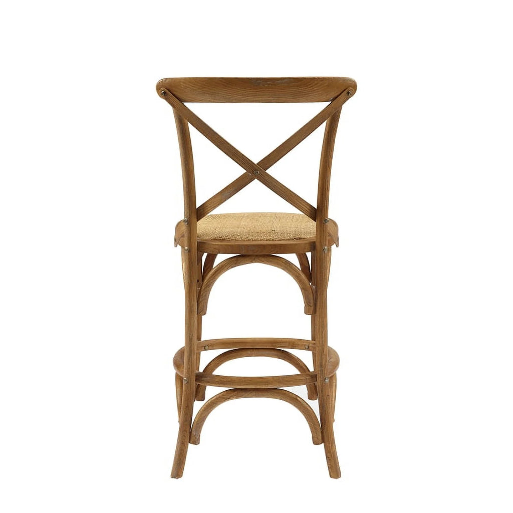 24" Gray Wash Wood Counter Stool X83362