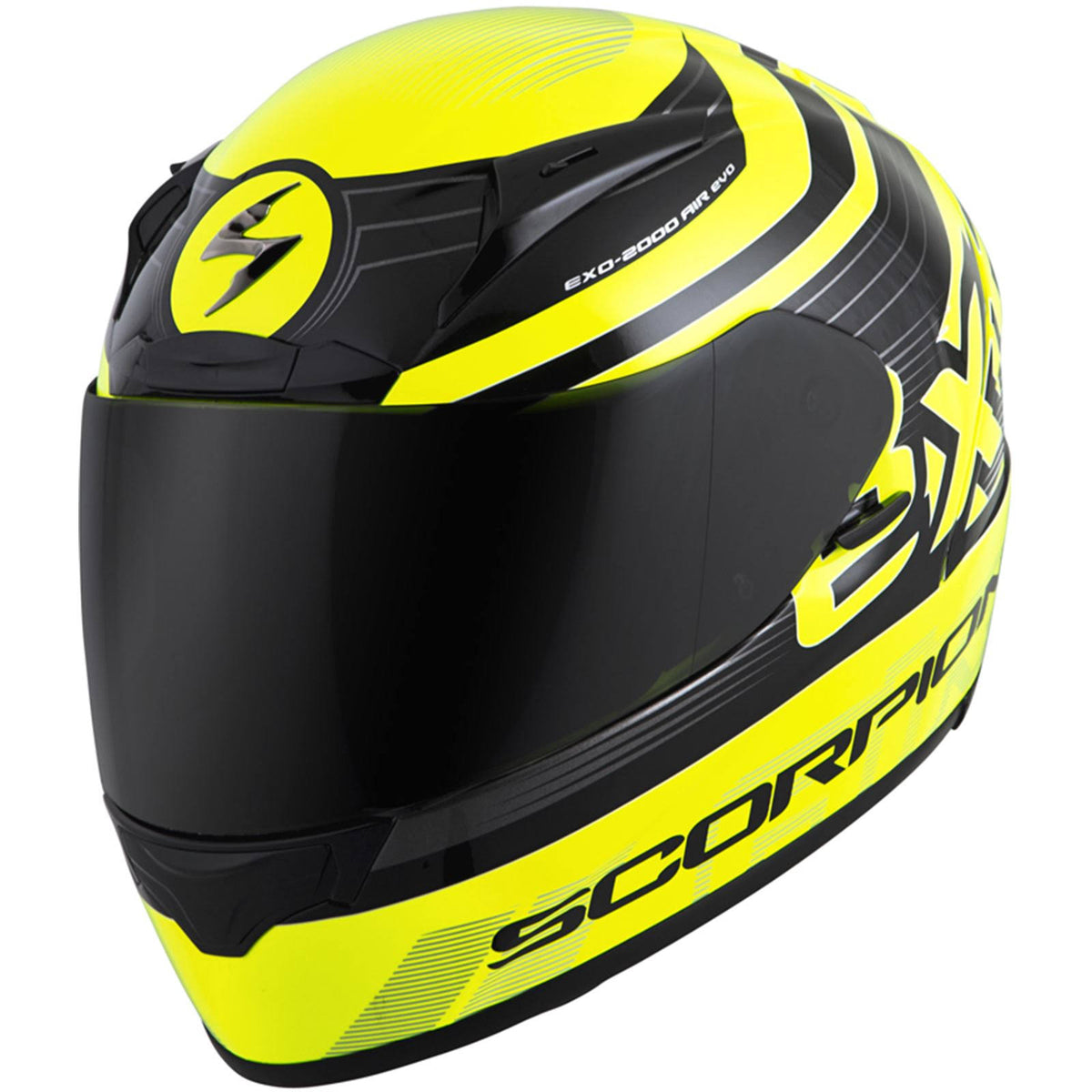 Black/Neon Full-Face Helmet N153